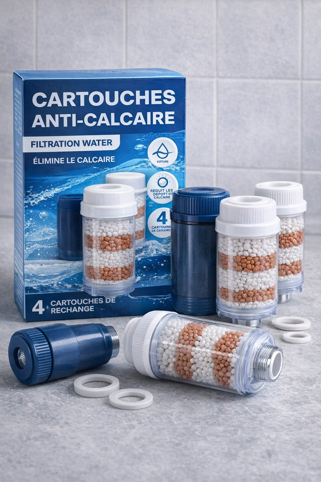 Filtre Anti-Calcaire Universel – Eau Plus Pure, Appareils Protégés, Peau Préservée